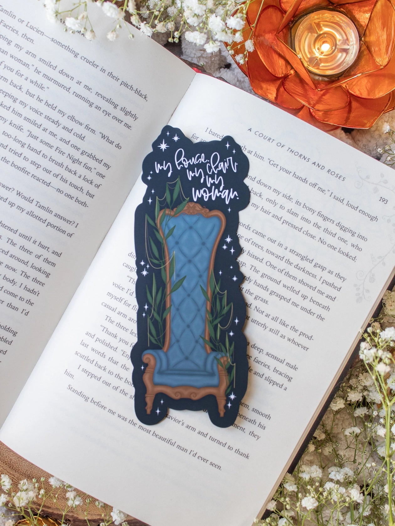 Xaden’s Throne Bookmark | Die-Cut Soft Touch