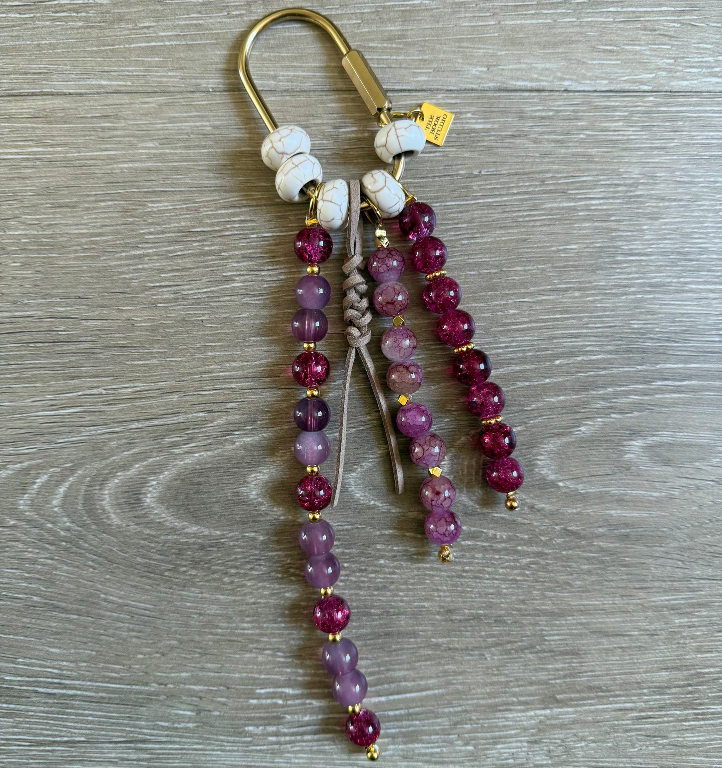 Carry Charm | Berry + Mauve