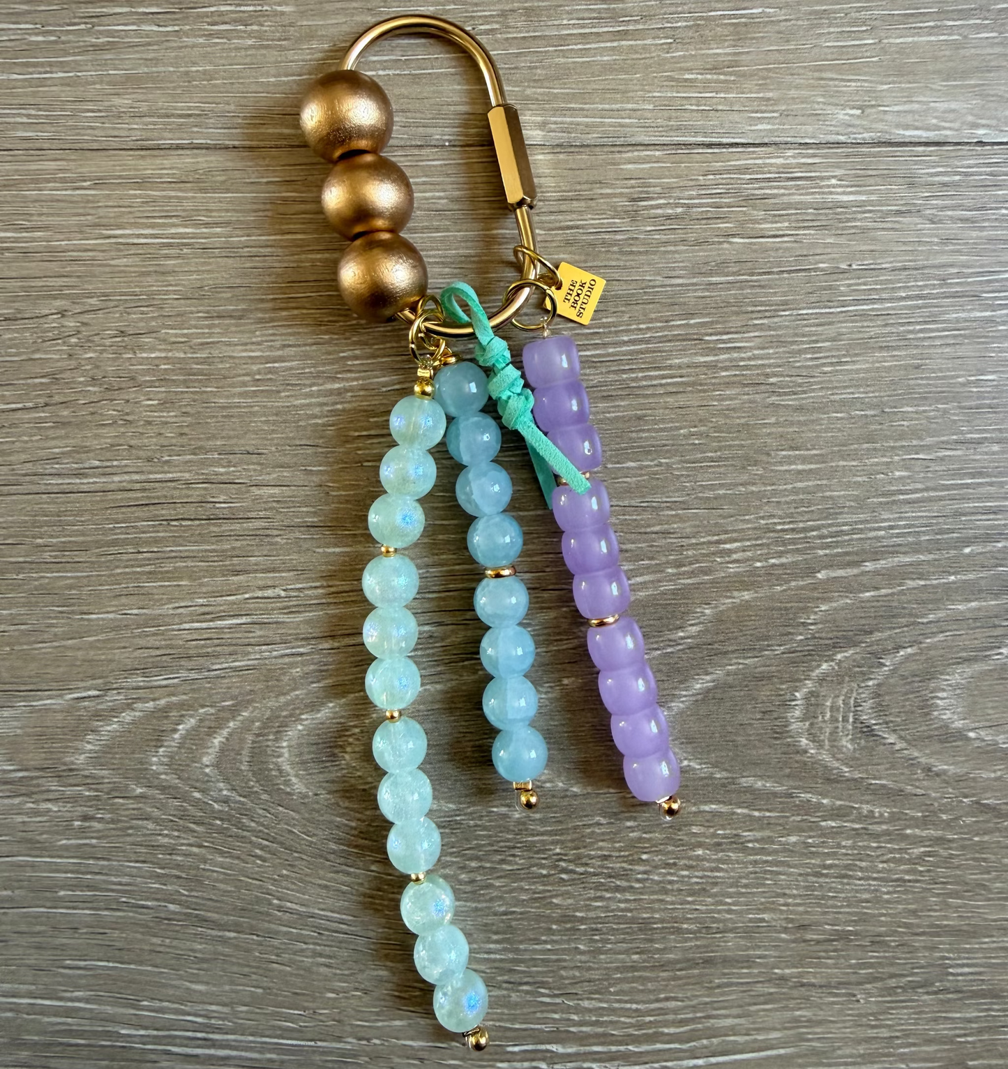 Carry Charm | Aqua + Lavender