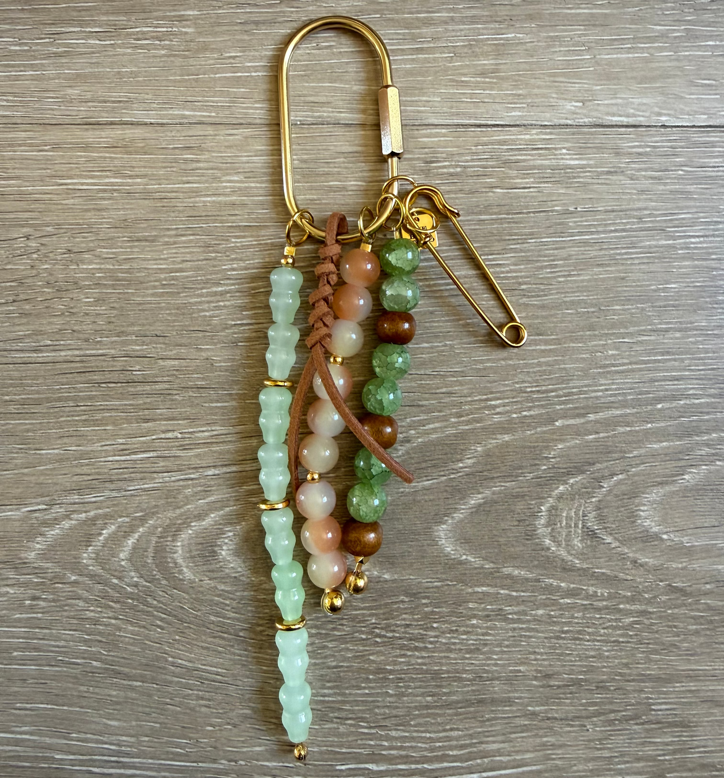 Carry Charm | Mint + Peach