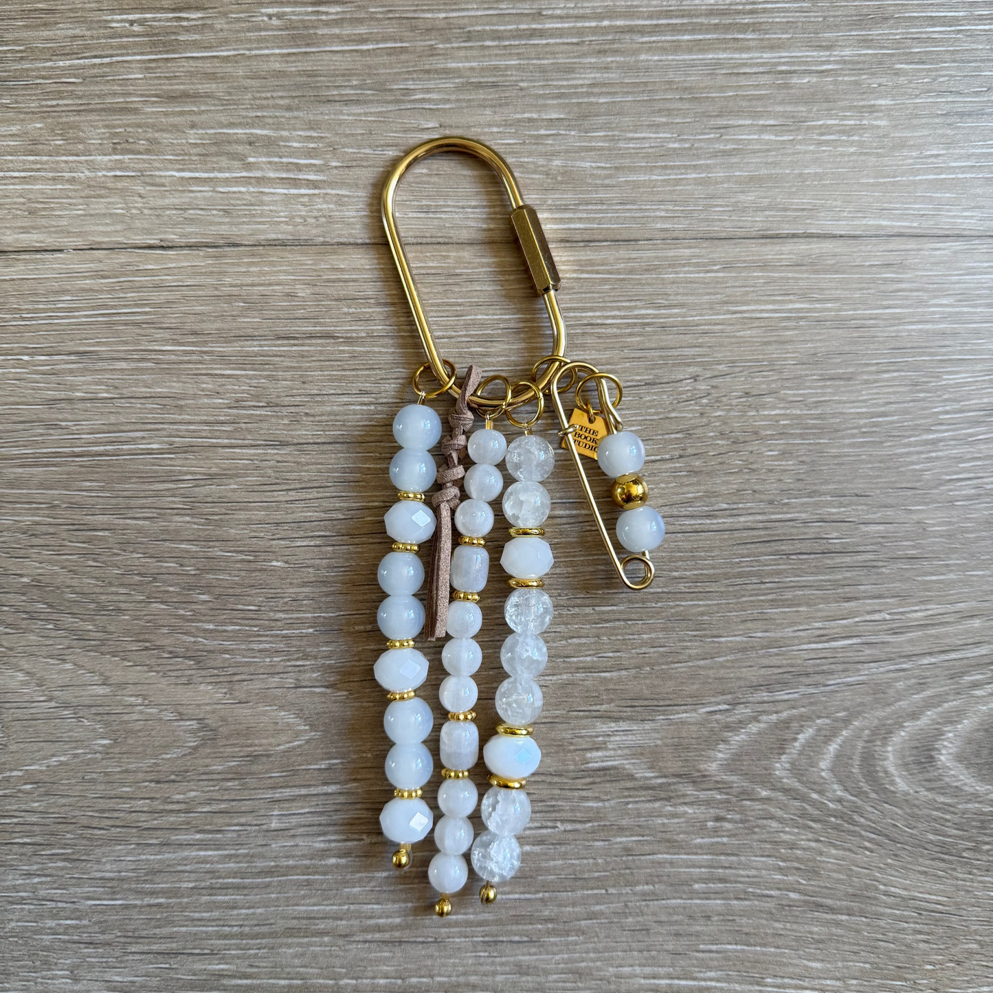 Carry Charm | Porcelain + Moonstone