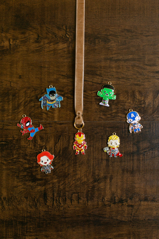 Handmade Velvet Ribbon Bookmark – Hero Collection