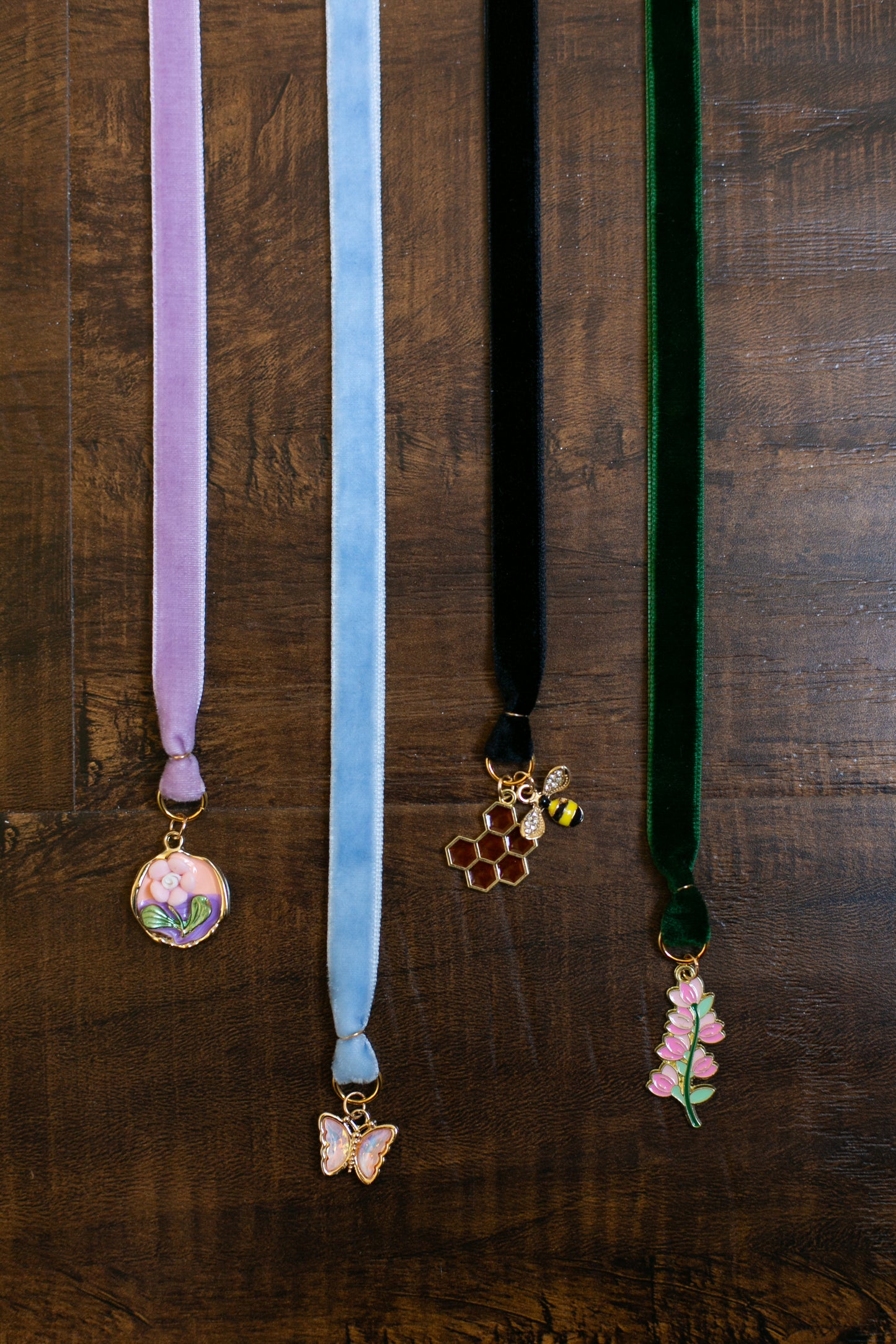 Handmade Velvet Ribbon Bookmark – The Spring Collection