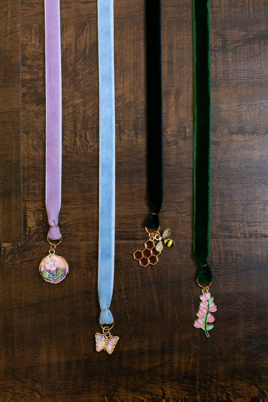 Handmade Velvet Ribbon Bookmark – The Spring Collection