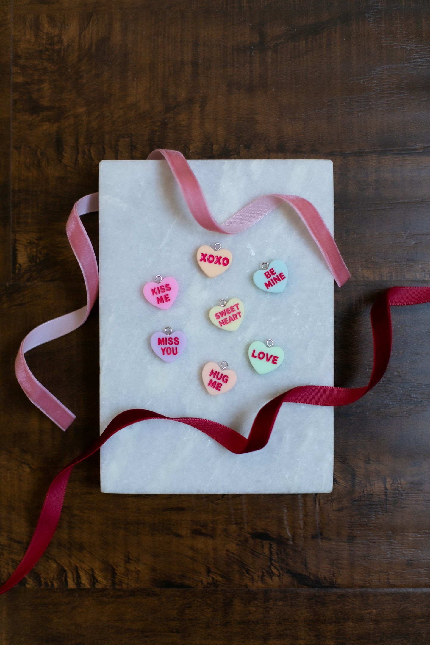 Custom Handmade Velvet Ribbon Bookmark – Valentine’s Day