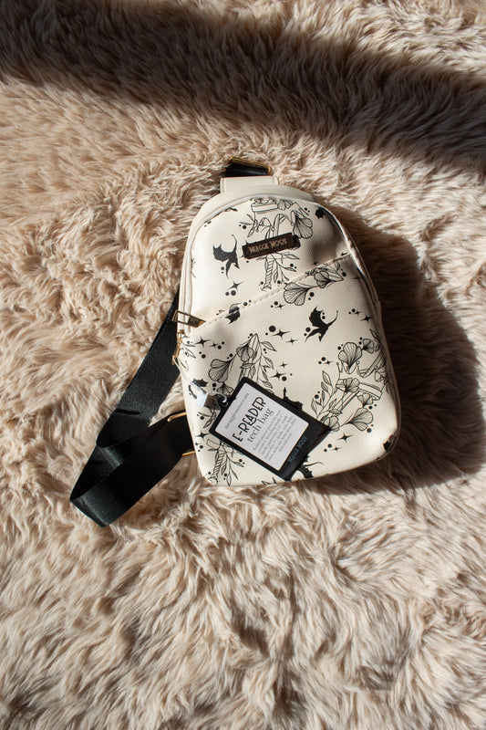 E-Reader Crossbody Bag | Ivory Swords