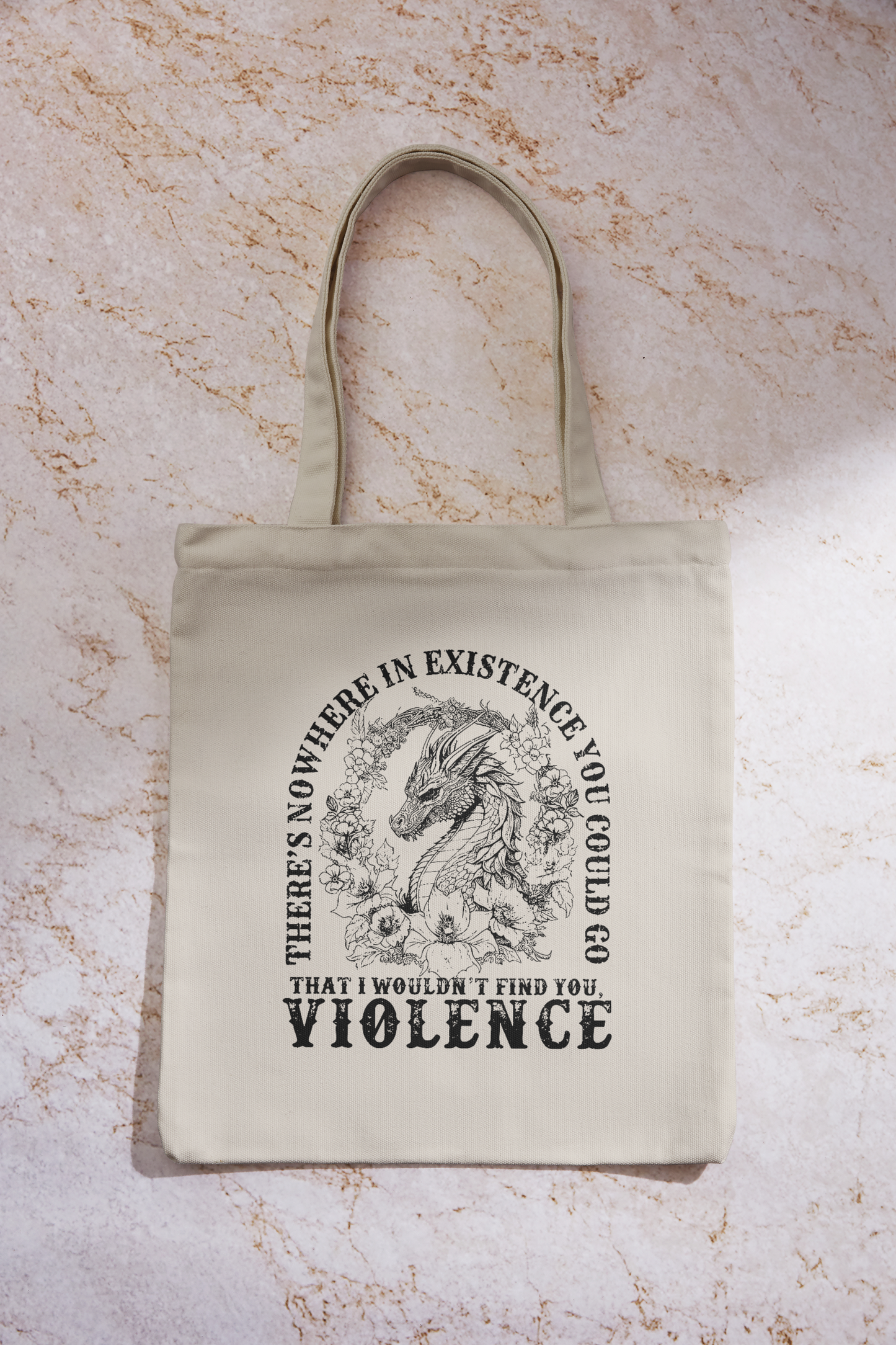 Violence Canvas Tote