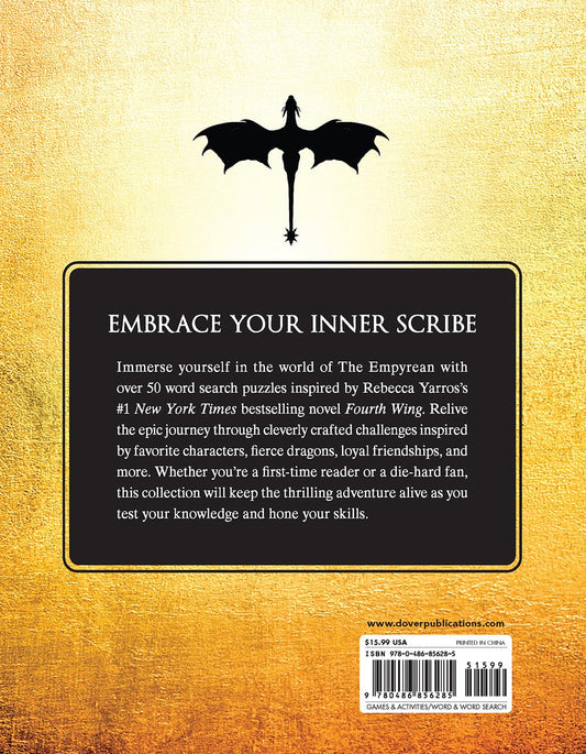 Fourth Wing: The Official Word Search Book