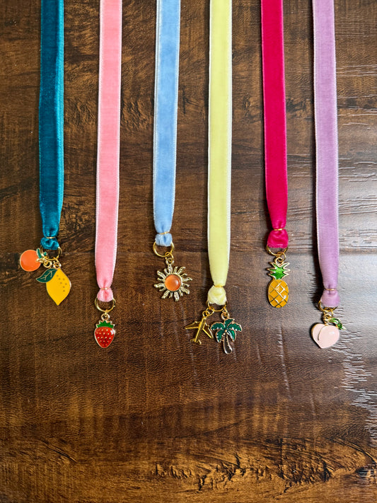 The Book Studio Velvet Bookmark | Summer
