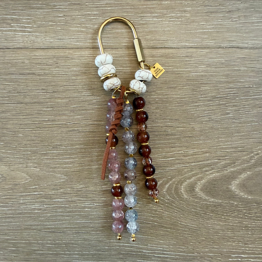 Carry Charm | Cognac + Stone