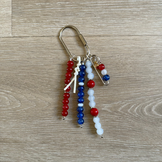 Carry Charm | Cobalt + Poppy