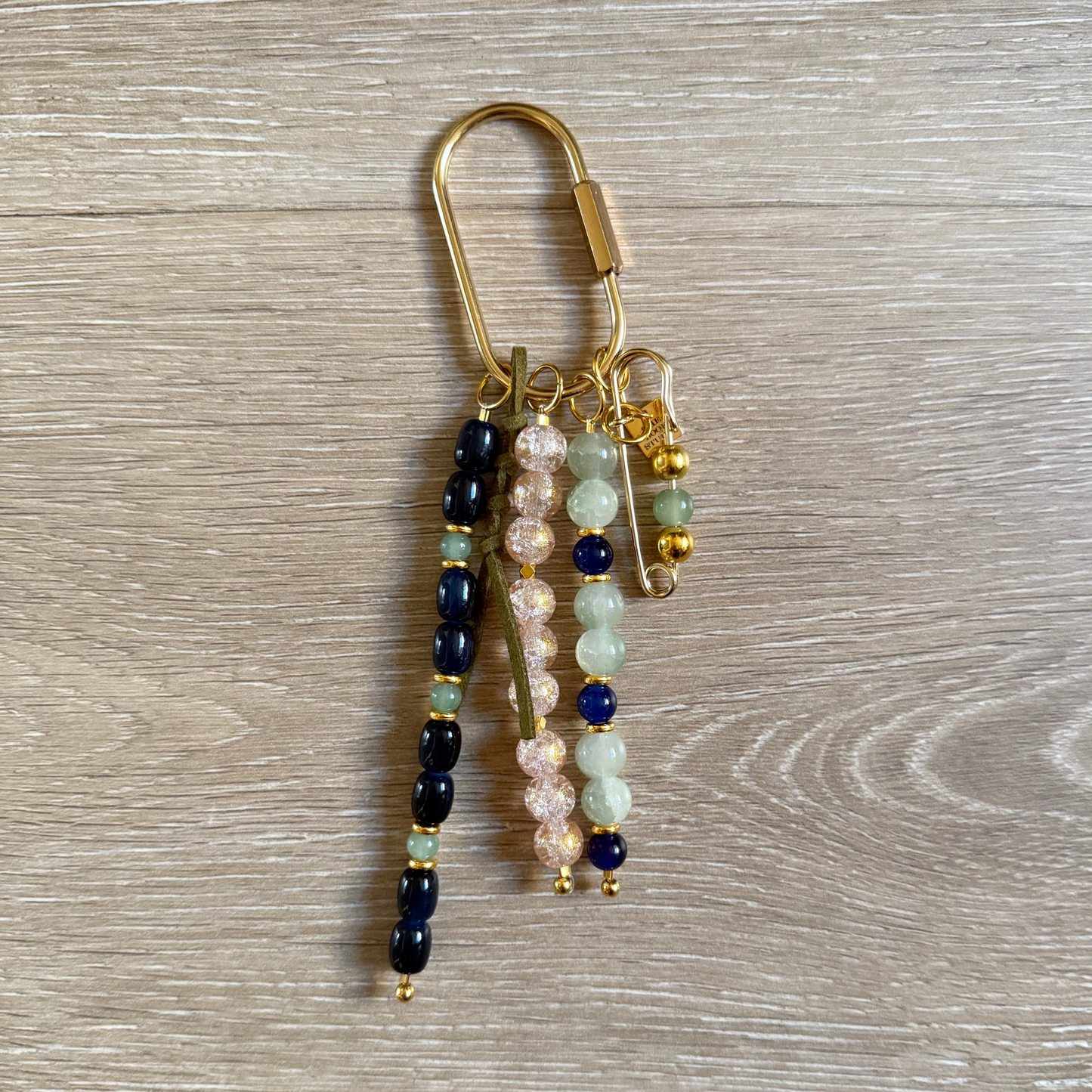 Carry Charm | Navy + Sage