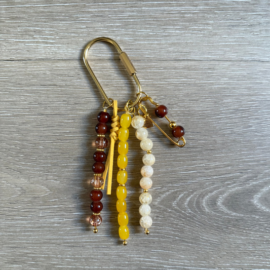 Carry Charm | Marigold + Chestnut