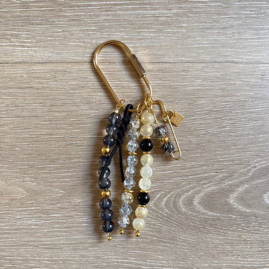 Carry Charm | Graphite + Champagne