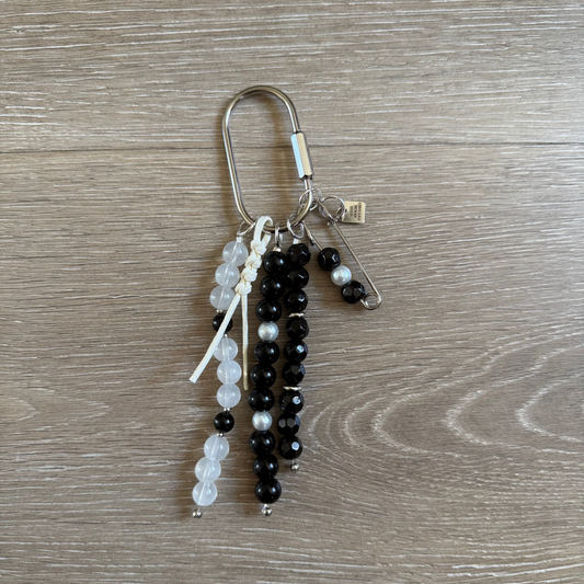 Carry Charm | Onyx + Pearl