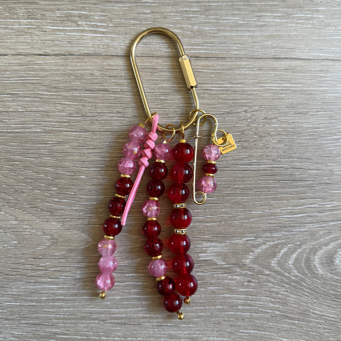 Carry Charm | Garnet + Peony