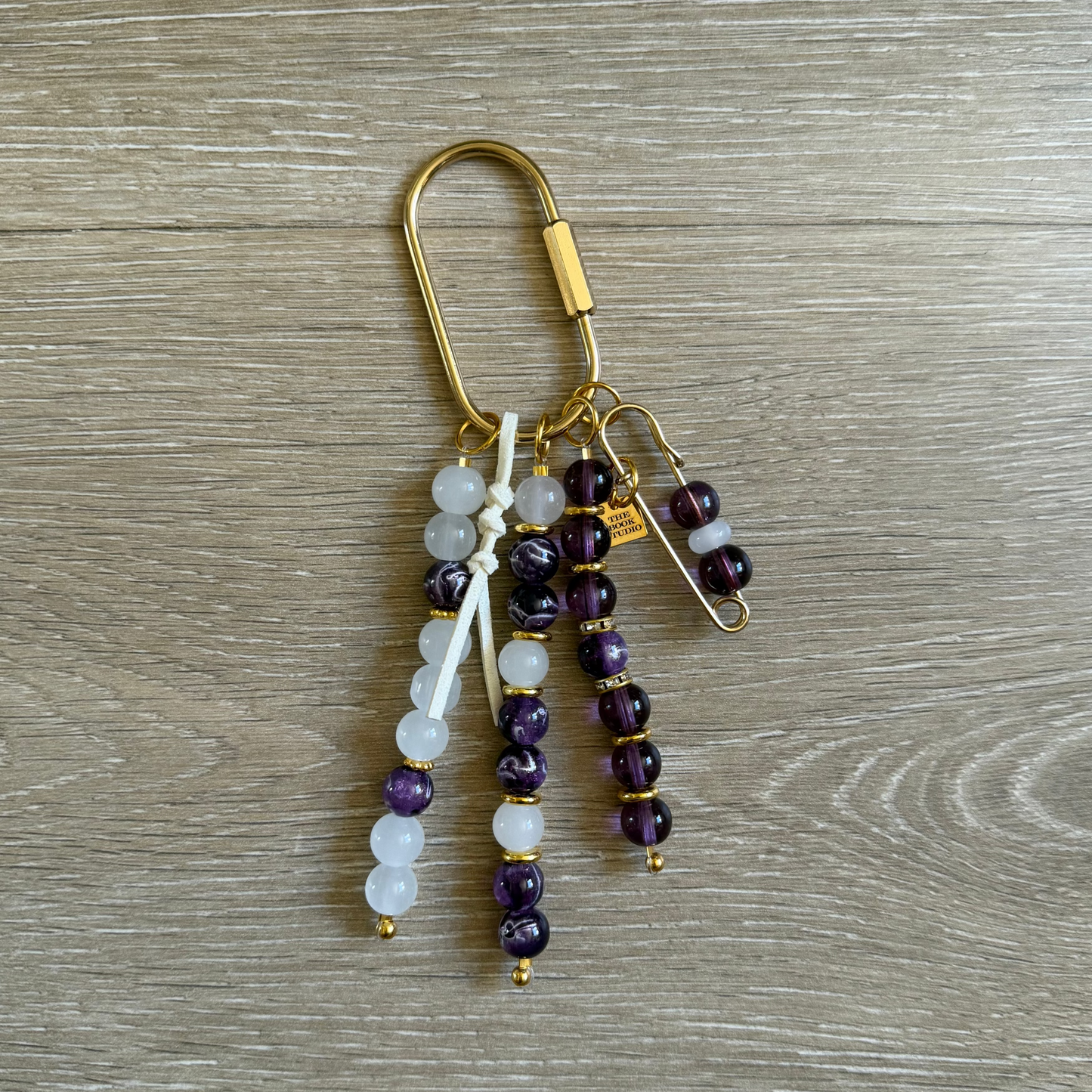 Carry Charm | Amethyst + Pearl