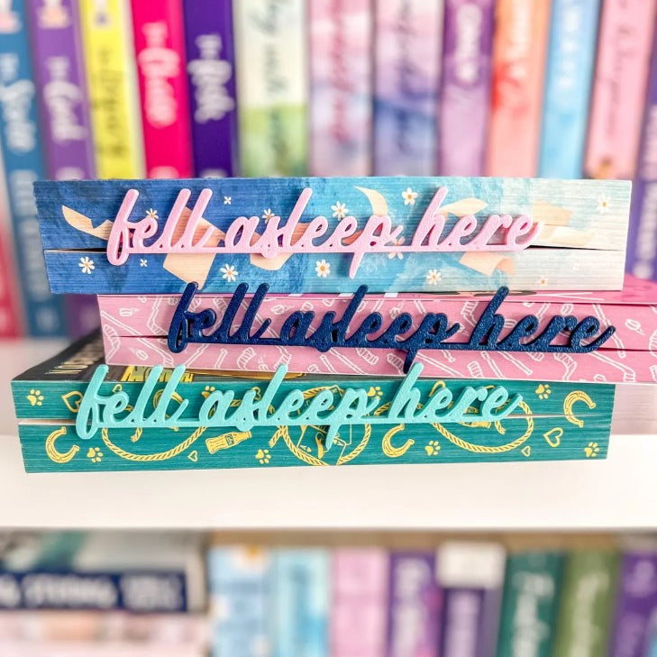 Fell Asleep Here | Bookmark