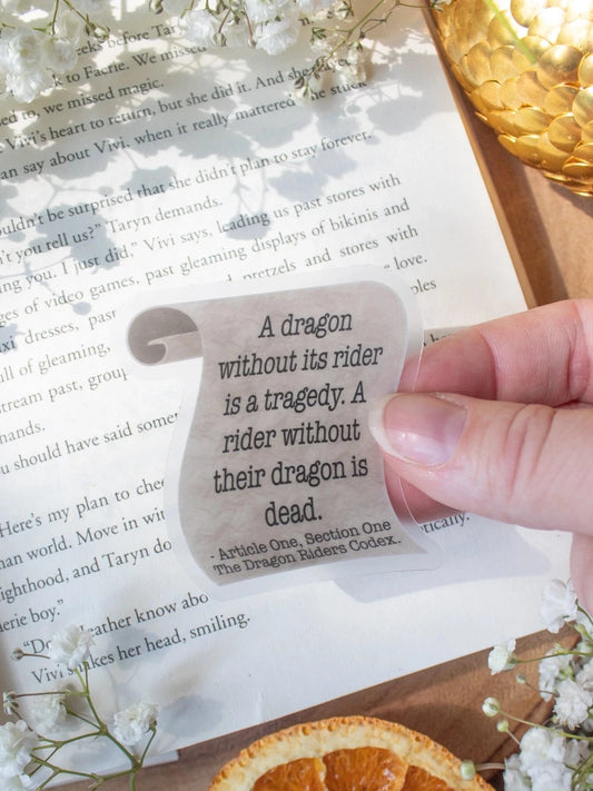 Riders Codex Scroll Sticker