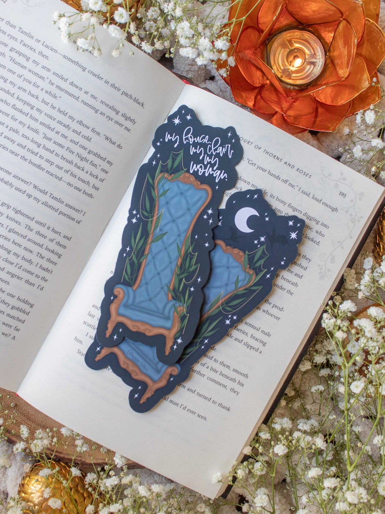 Xaden’s Throne Bookmark | Die-Cut Soft Touch