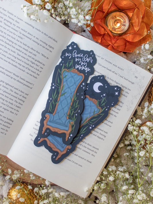 Xaden’s Throne Bookmark | Die-Cut Soft Touch